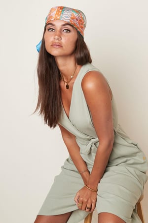 Bunter Sommerschal Fuchsia Polyester h5 Bild4